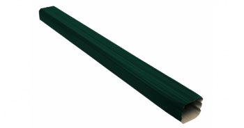 Труба L=1000 PE Vortex RAL 6005 Зеленый Металл квадратная