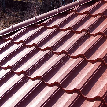 Металлочерепица Stynergy Garda CORUNDUM50 0,5 RAL 8017
