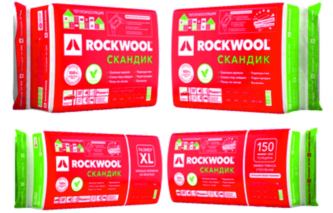 Утеплитель ROCKWOOL ЛайтБаттс Скандик 50*600*800 5,76 м2 0,288 м3 12 шт:  цена, характеристики | Купить Утеплители в Курске с доставкой - 